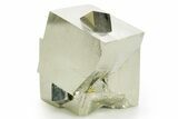 Shiny, Natural Pyrite Cube Cluster - Navajun, Spain #361923-1